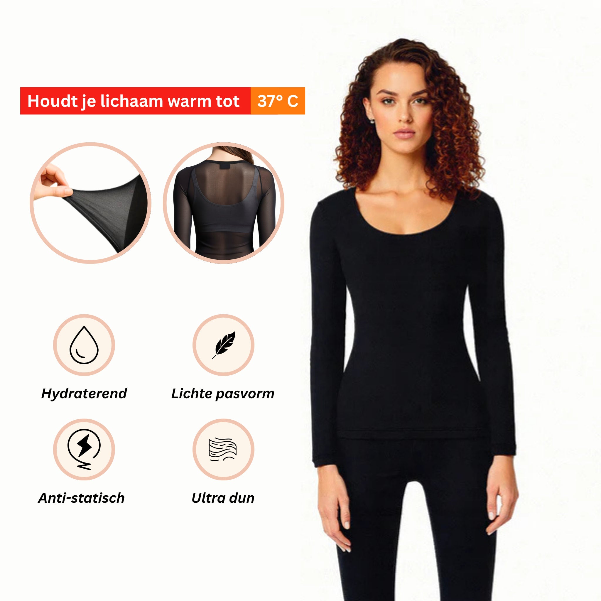 Ultrazachte Second Skin Thermo 2 Set | Blijf Slank, Warm & Comfortabel